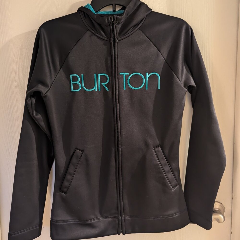 Burton Dryride Women's black zip up sweatshirt hoodie.  Size small